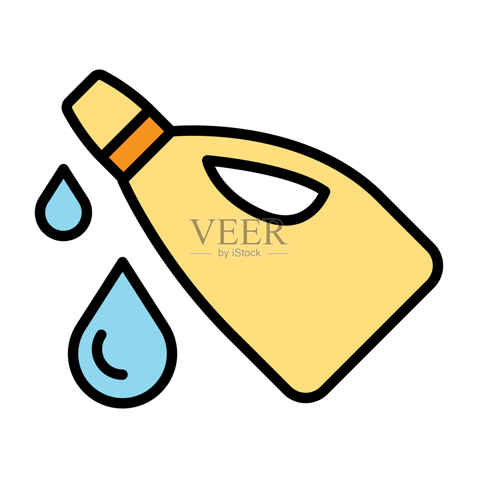 柔顺剂图标插画图片素材