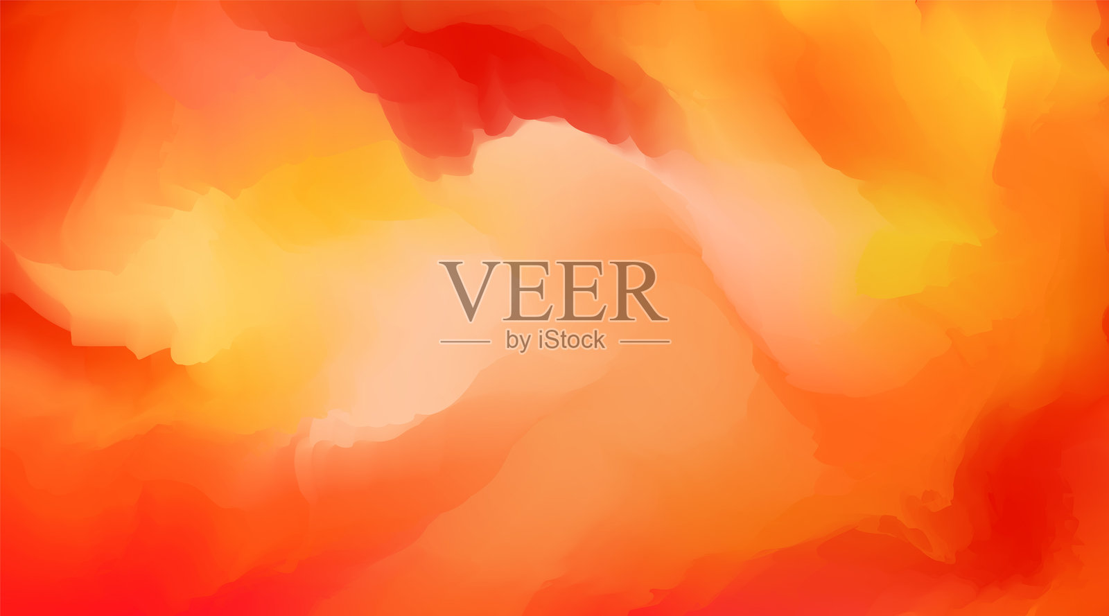 抽象水彩背景渐变红色和橙色插画图片素材