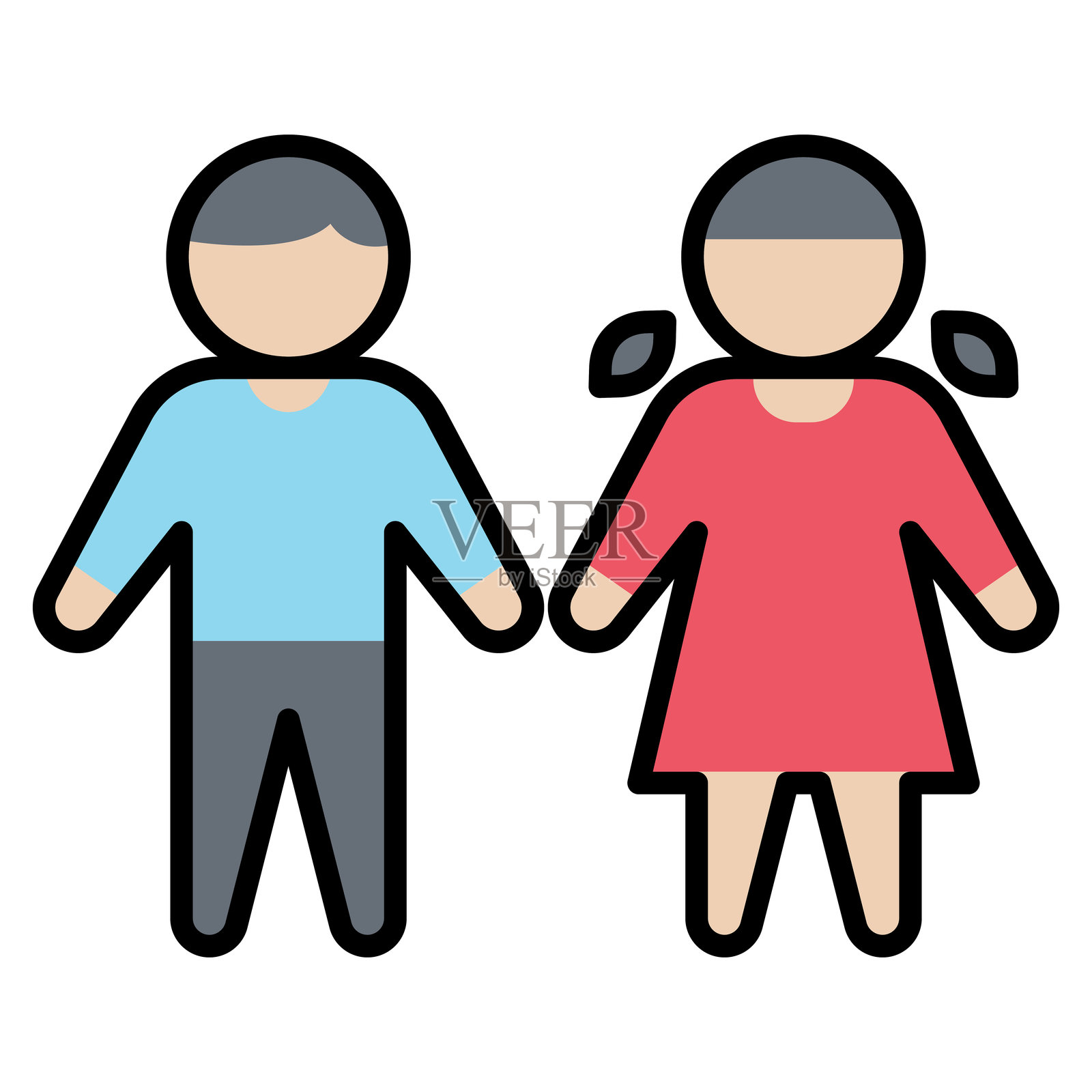 儿童图标插画图片素材