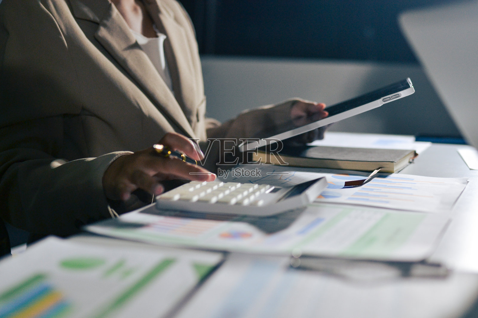 商务人士在会议中共同讨论计划照片摄影图片