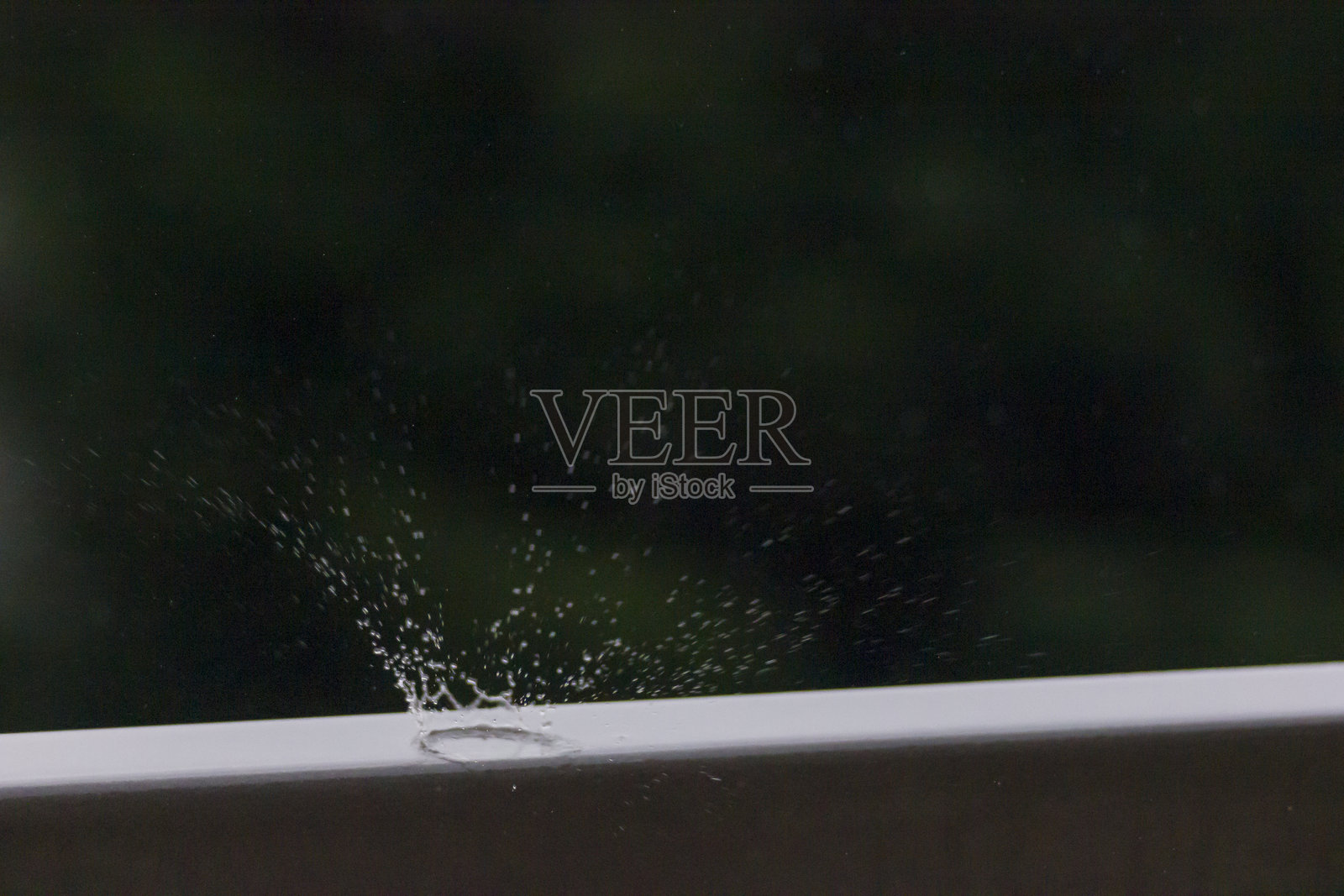 水滴模糊的雨景照片摄影图片