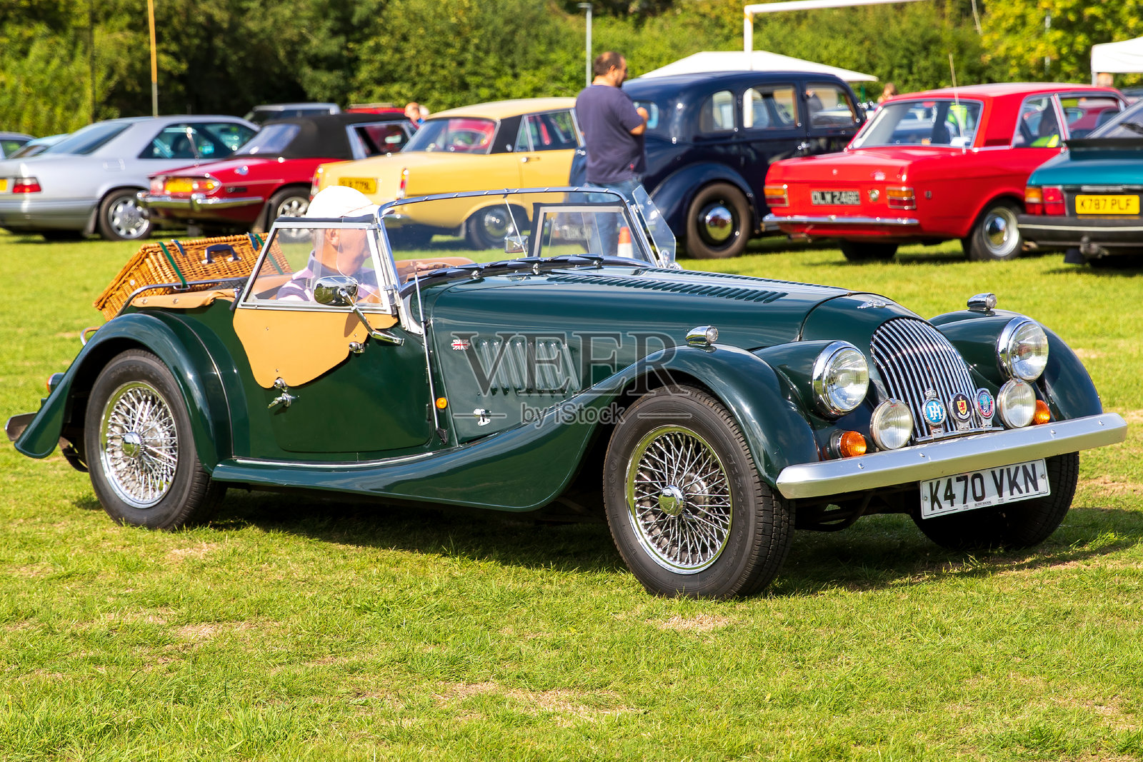 摩根4 4 - 1992经典汽车。照片摄影图片