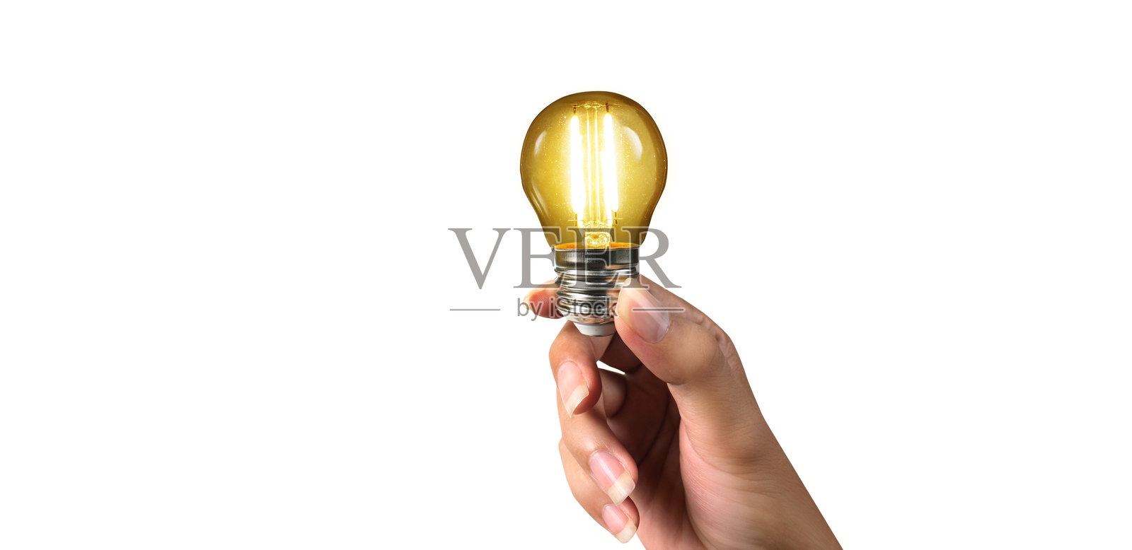 手握灯泡的商业概念、商业方法以及金融、银行和投资的成功照片摄影图片