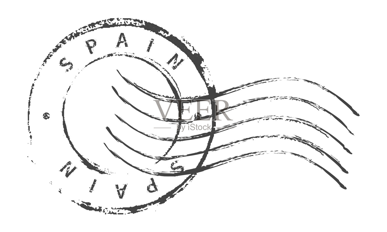 西班牙邮票 1插画图片素材