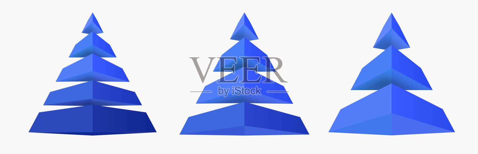 蓝色三维风格金字塔信息图，用于时间线、演示、初创项目、商业战略、基本操作理论、逻辑分析的矢量图插画图片素材