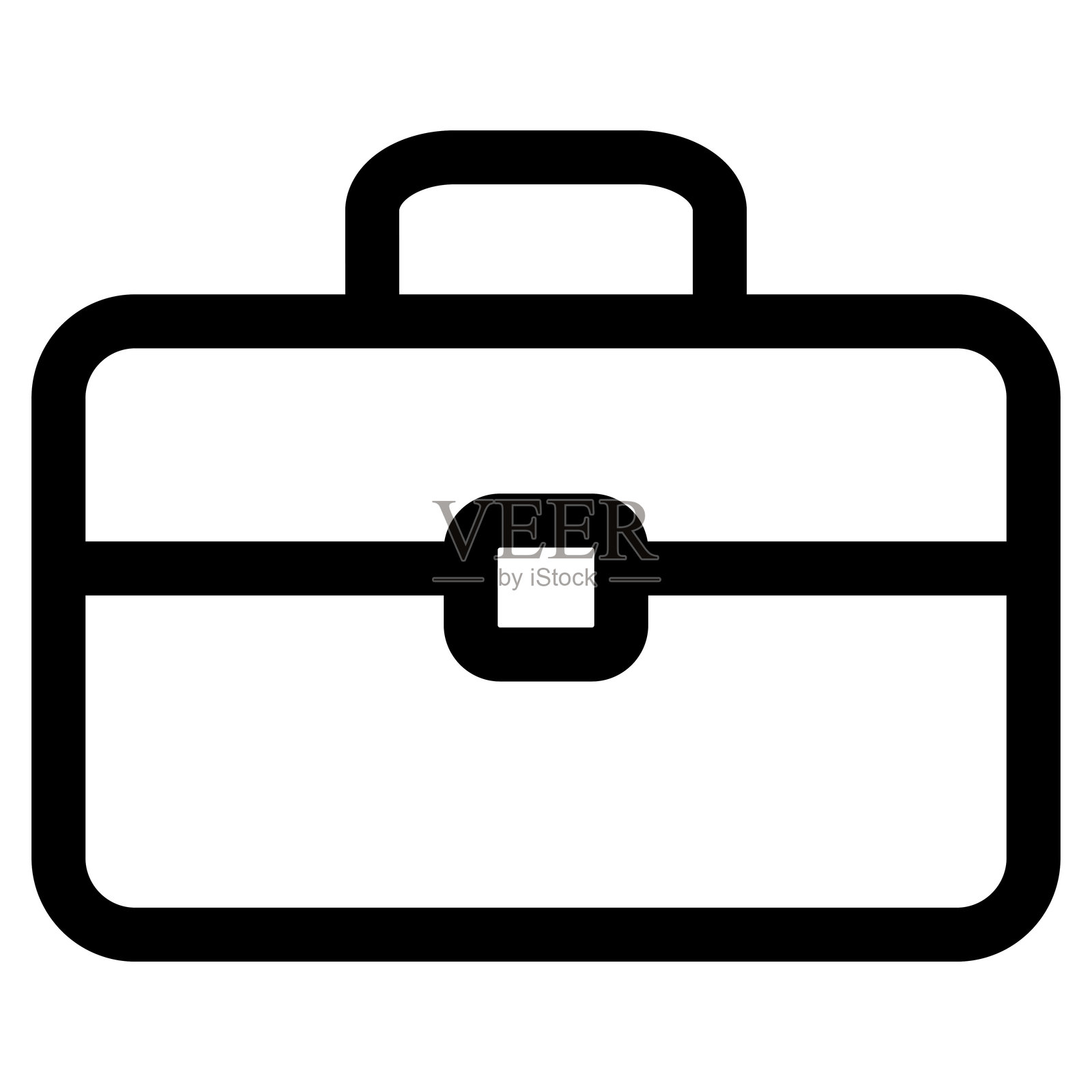 公文包图标，行李箱图标，投资组合包标志插画图片素材