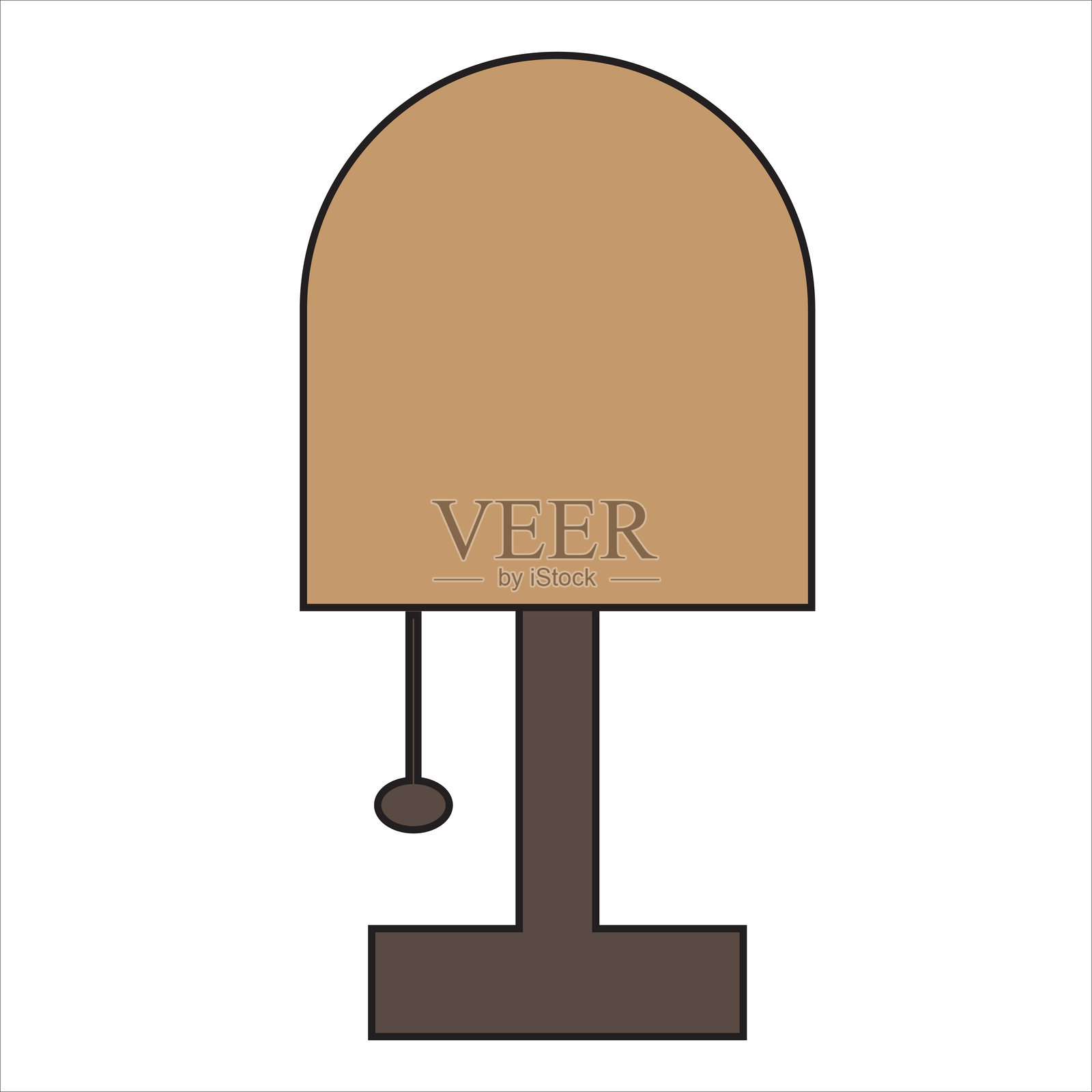 台灯图标，家居装饰配件插画图片素材