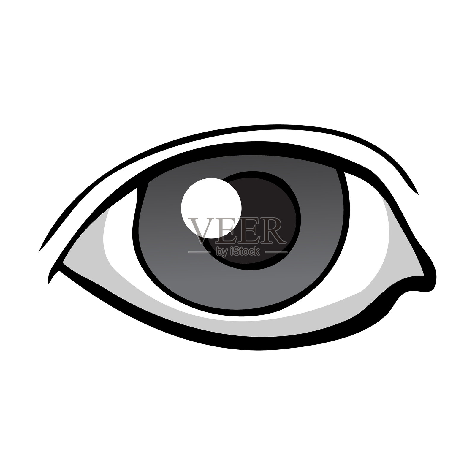 单眼矢量插图插画图片素材