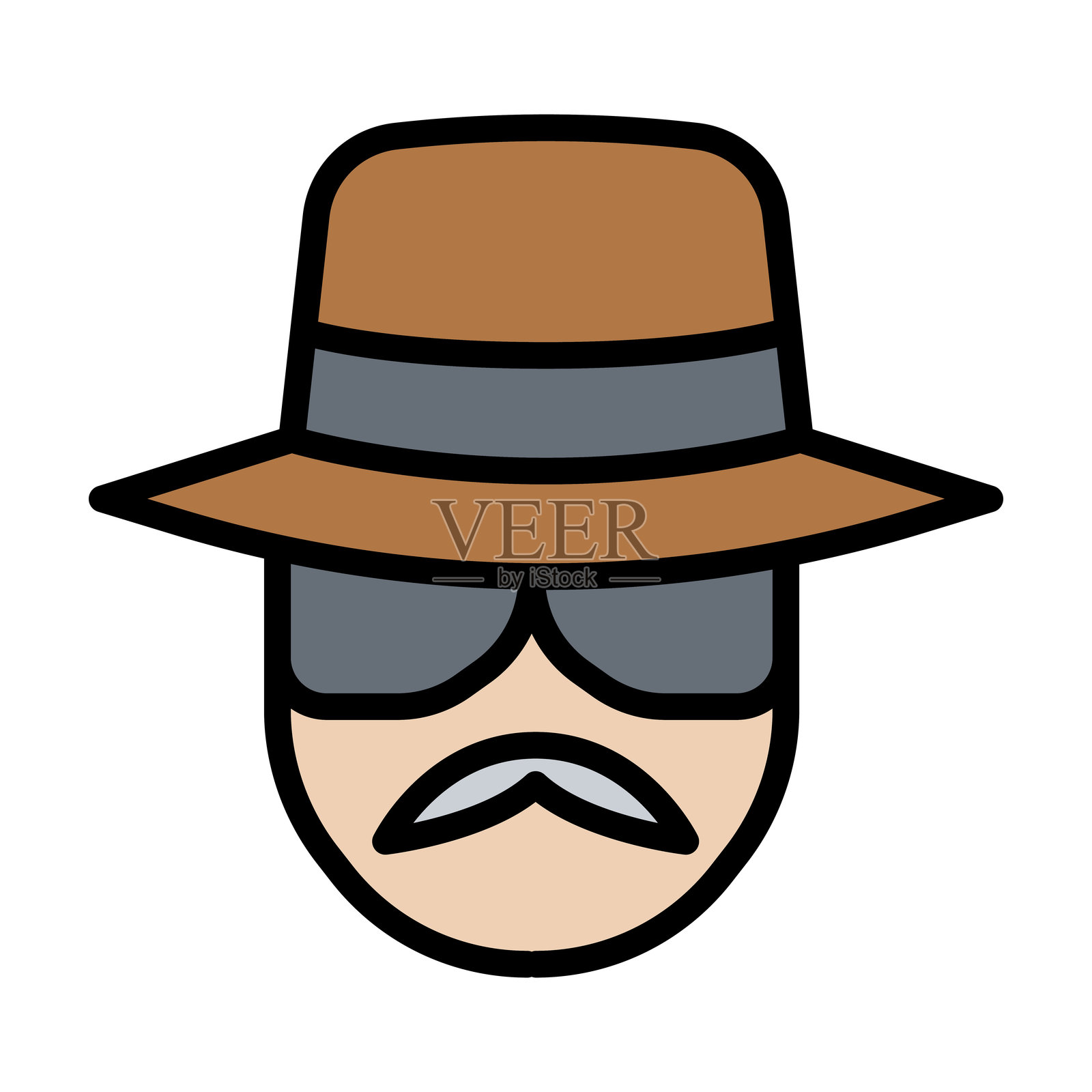 黑客图标插画图片素材