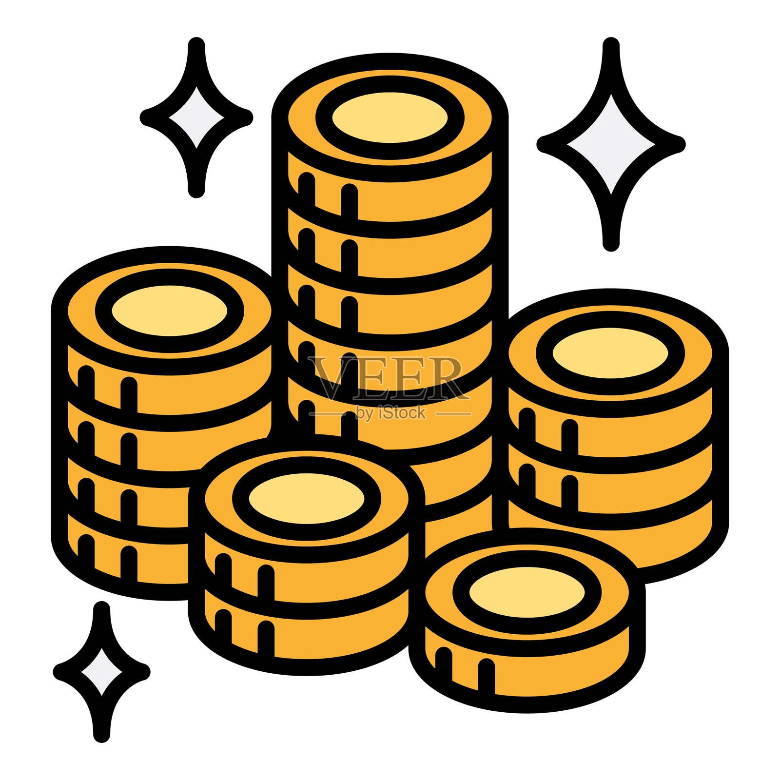 基金图标插画图片素材