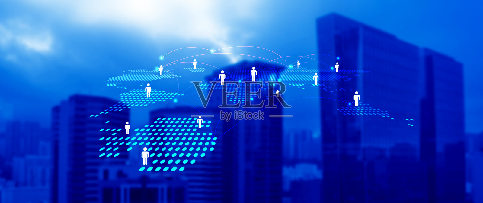 人力资源概念。招聘管理、关系管理、全球结构人力资源管理招聘就业猎头概念。照片摄影图片