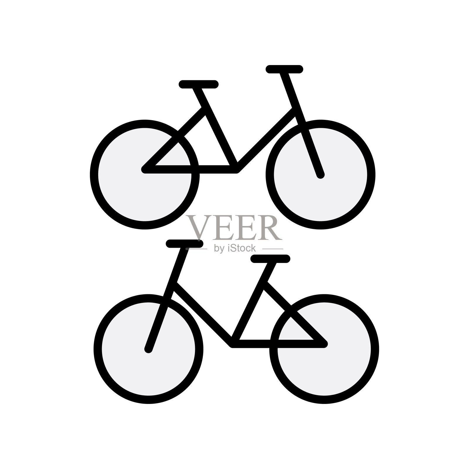 自行车图标插画图片素材