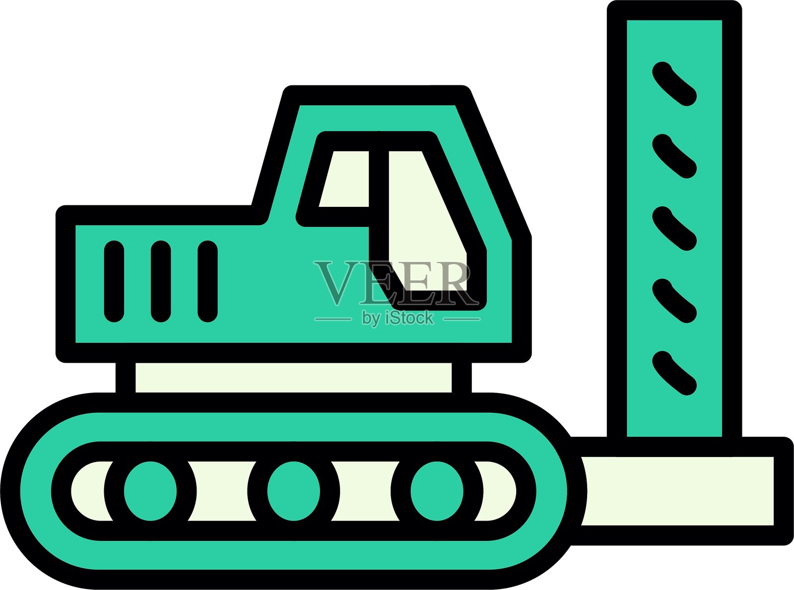 叉车新图标设计创意插画图片素材