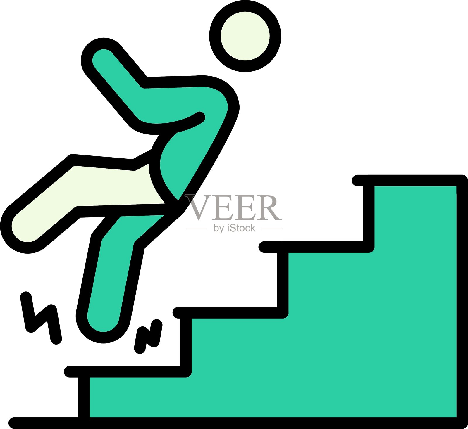 工作伤害新图标设计创意插画图片素材