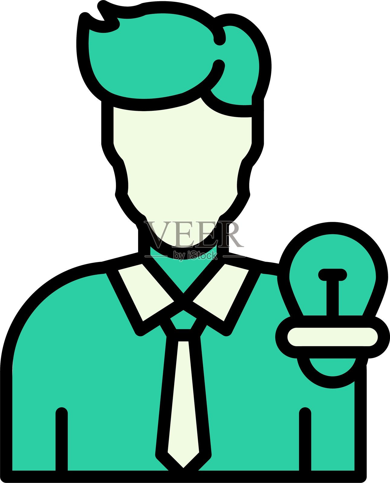 启发创意新图标设计插画图片素材