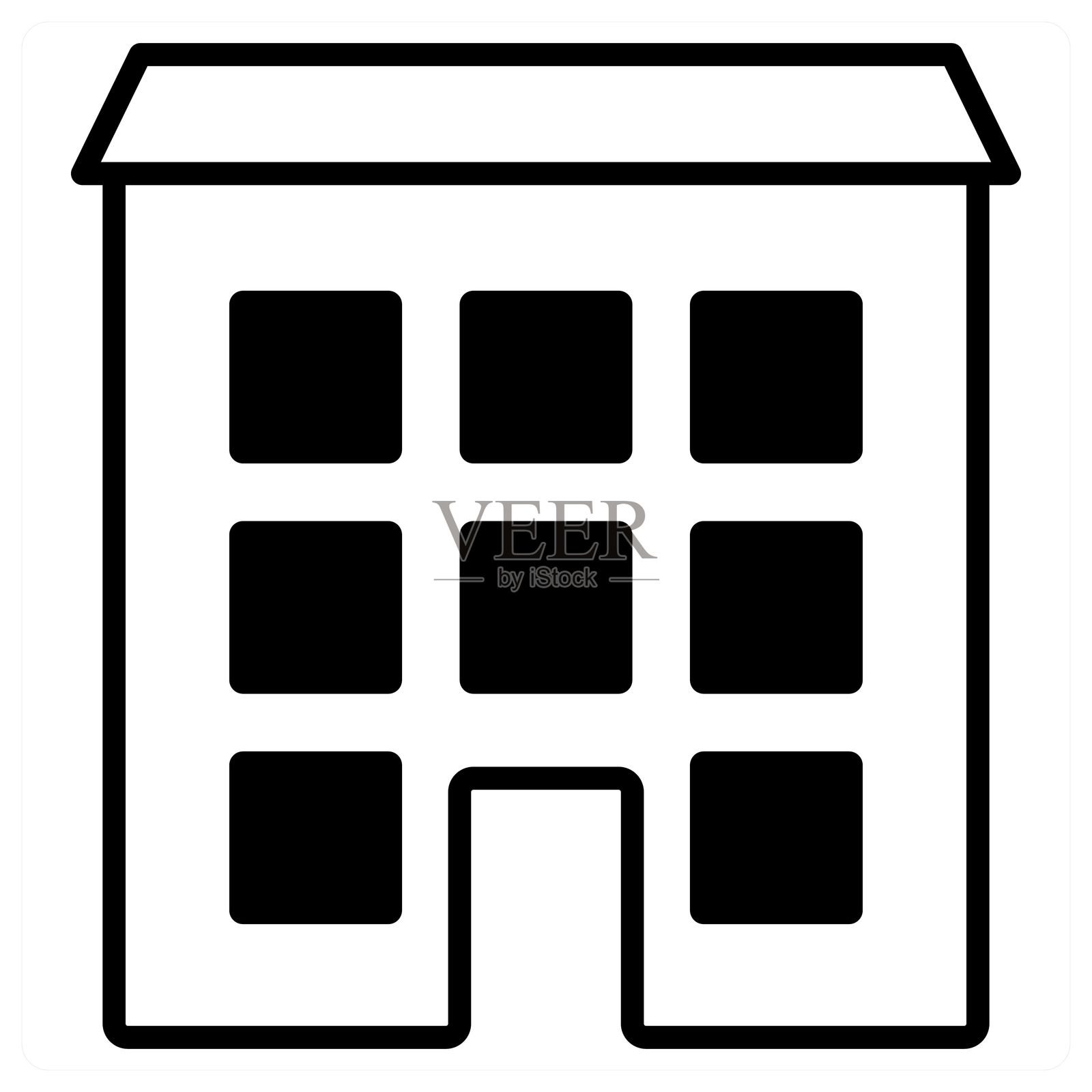 橙色平面图标概念插画图片素材