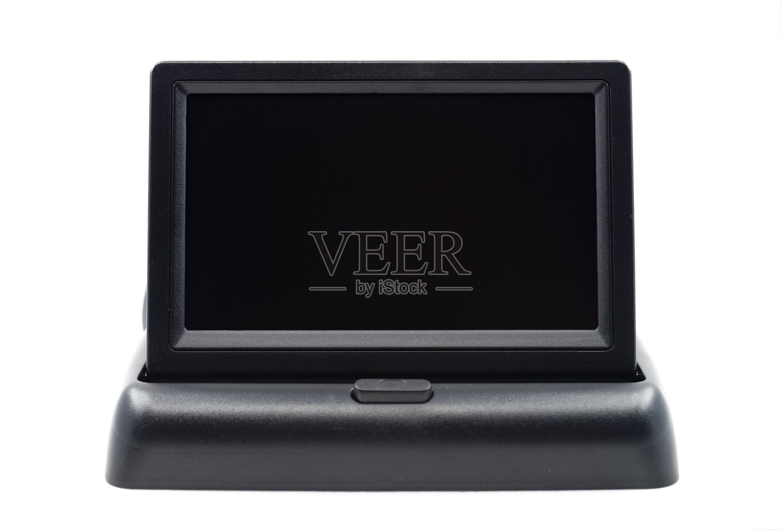 小型电子显示设备孤立在白色背景上照片摄影图片