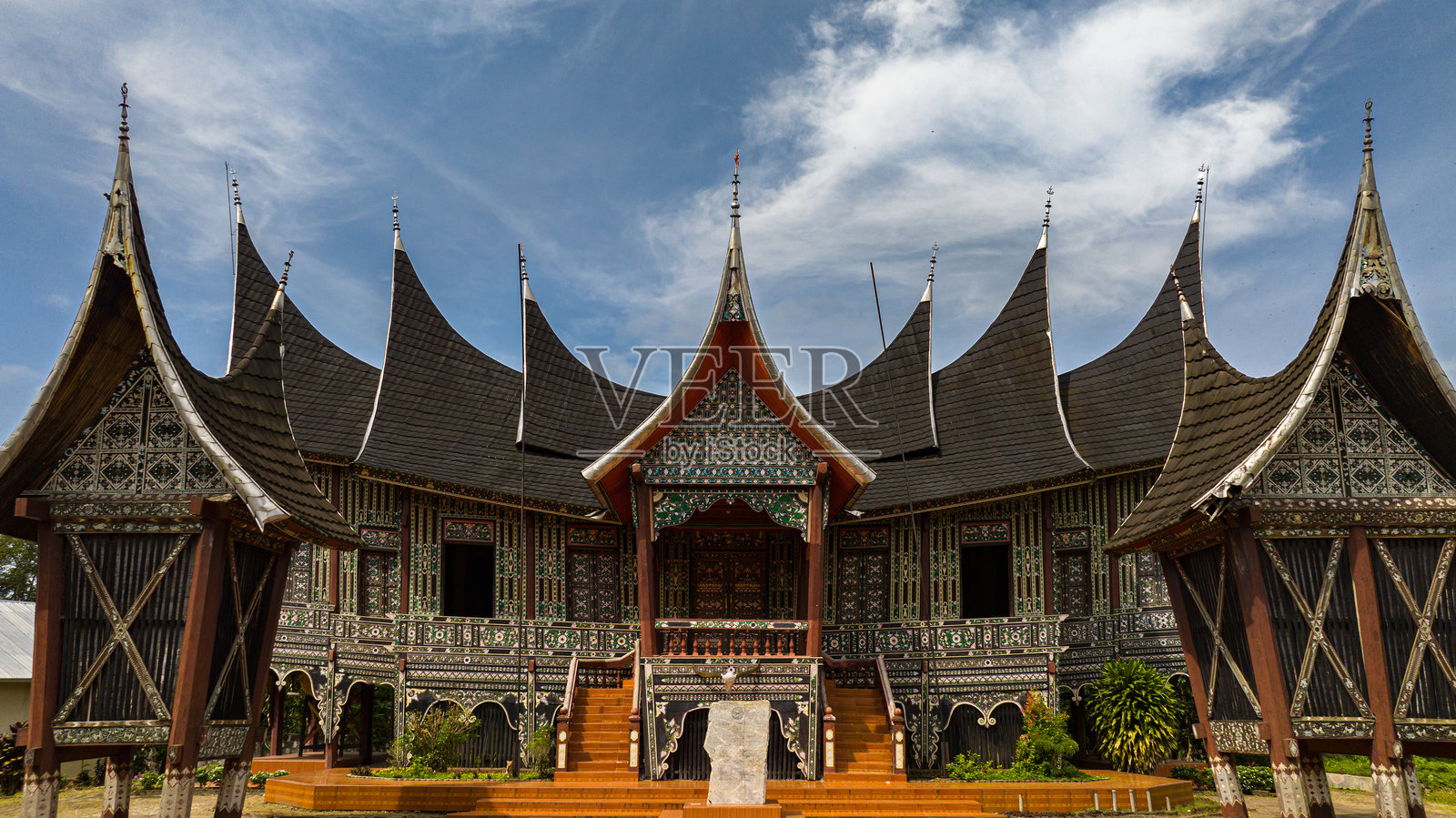 苏门答腊印度尼西亚的西林当布兰宫照片摄影图片