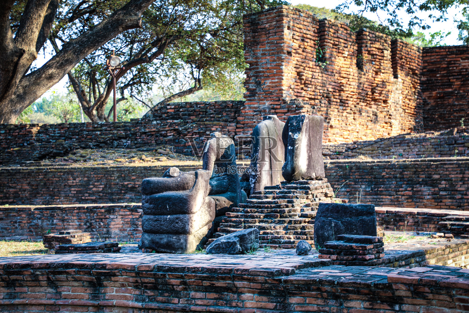 大城时期，帕喜善佩寺照片摄影图片