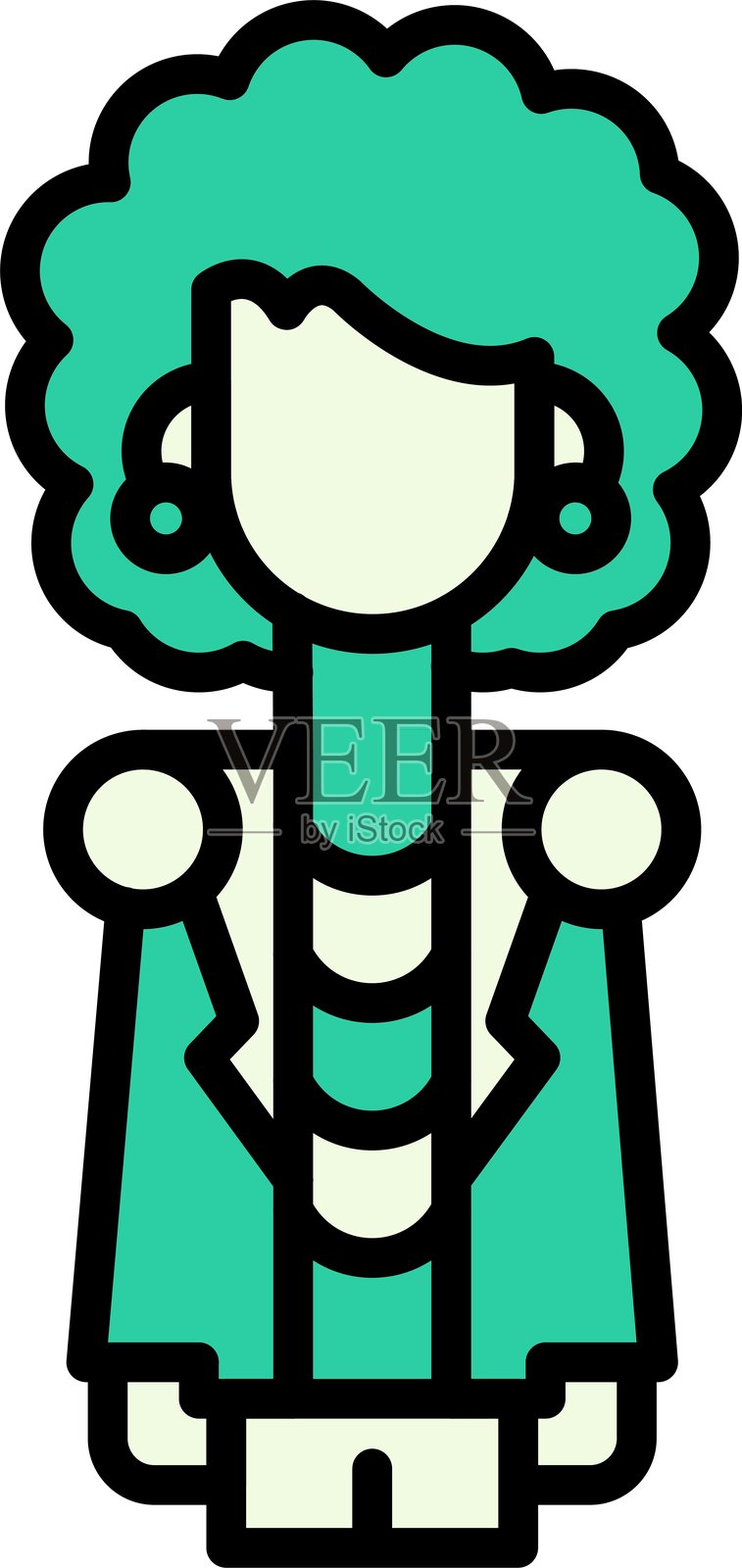 肩垫新图标设计创意插画图片素材