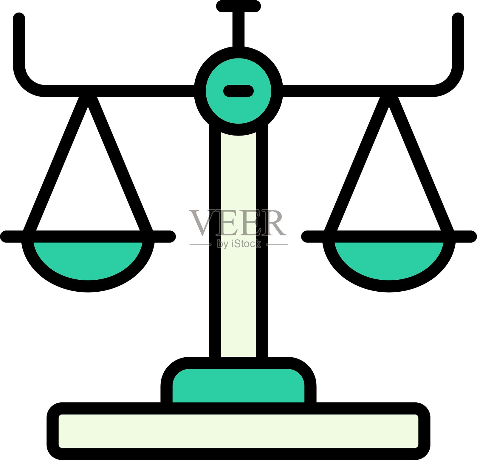 天平图标设计创意插画图片素材