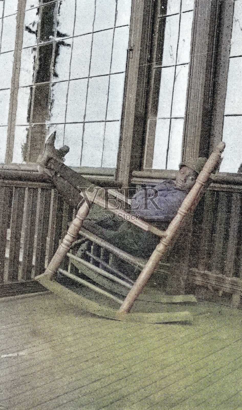 老照片：美国南部的人们插画图片素材