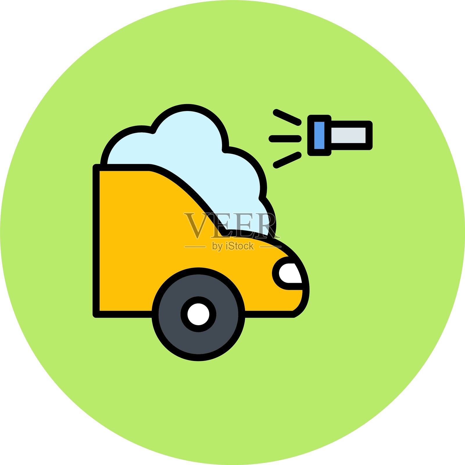 抛光机新图标创意设计插画图片素材