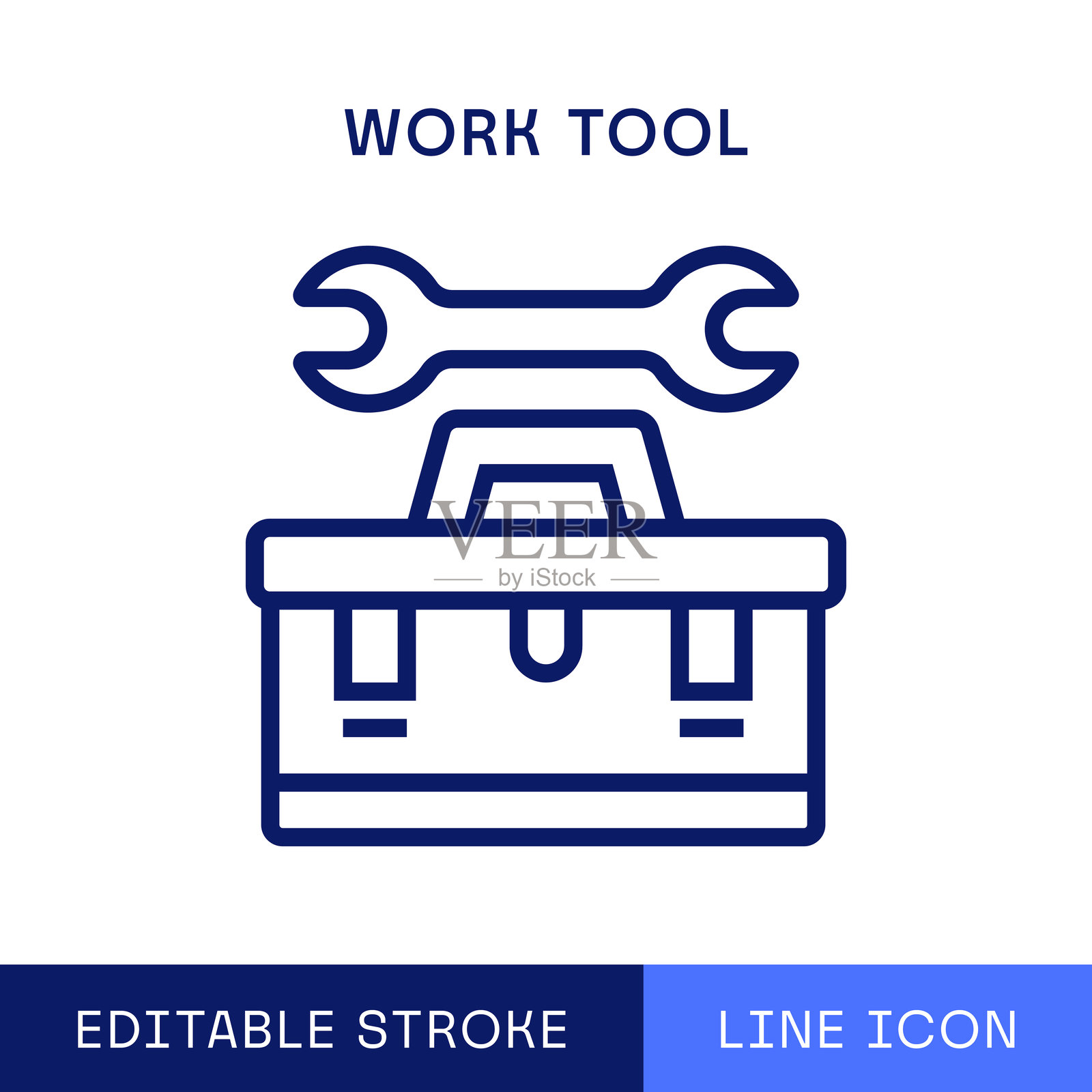 工作工具单线图标插画图片素材