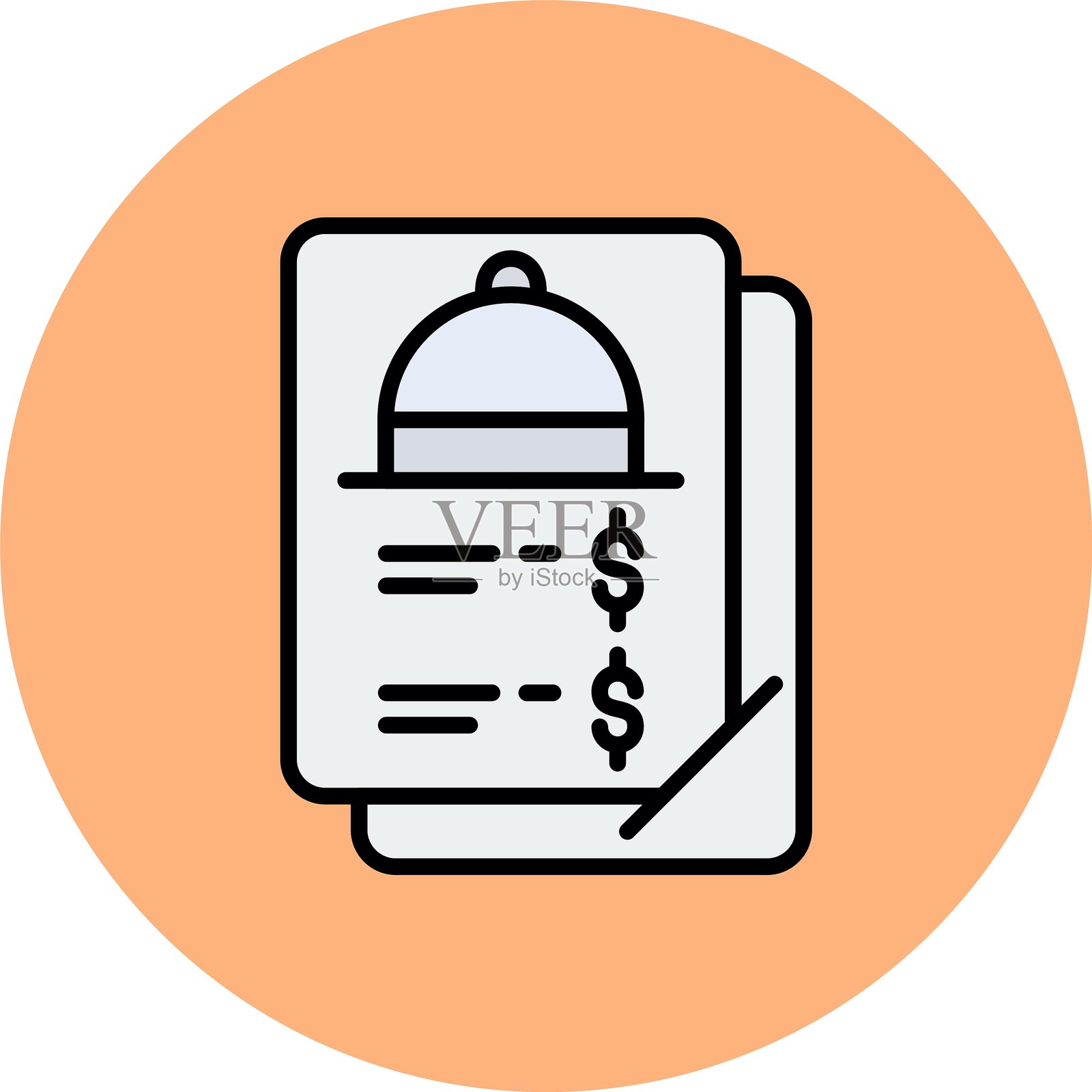 菜单新图标设计创意插画图片素材