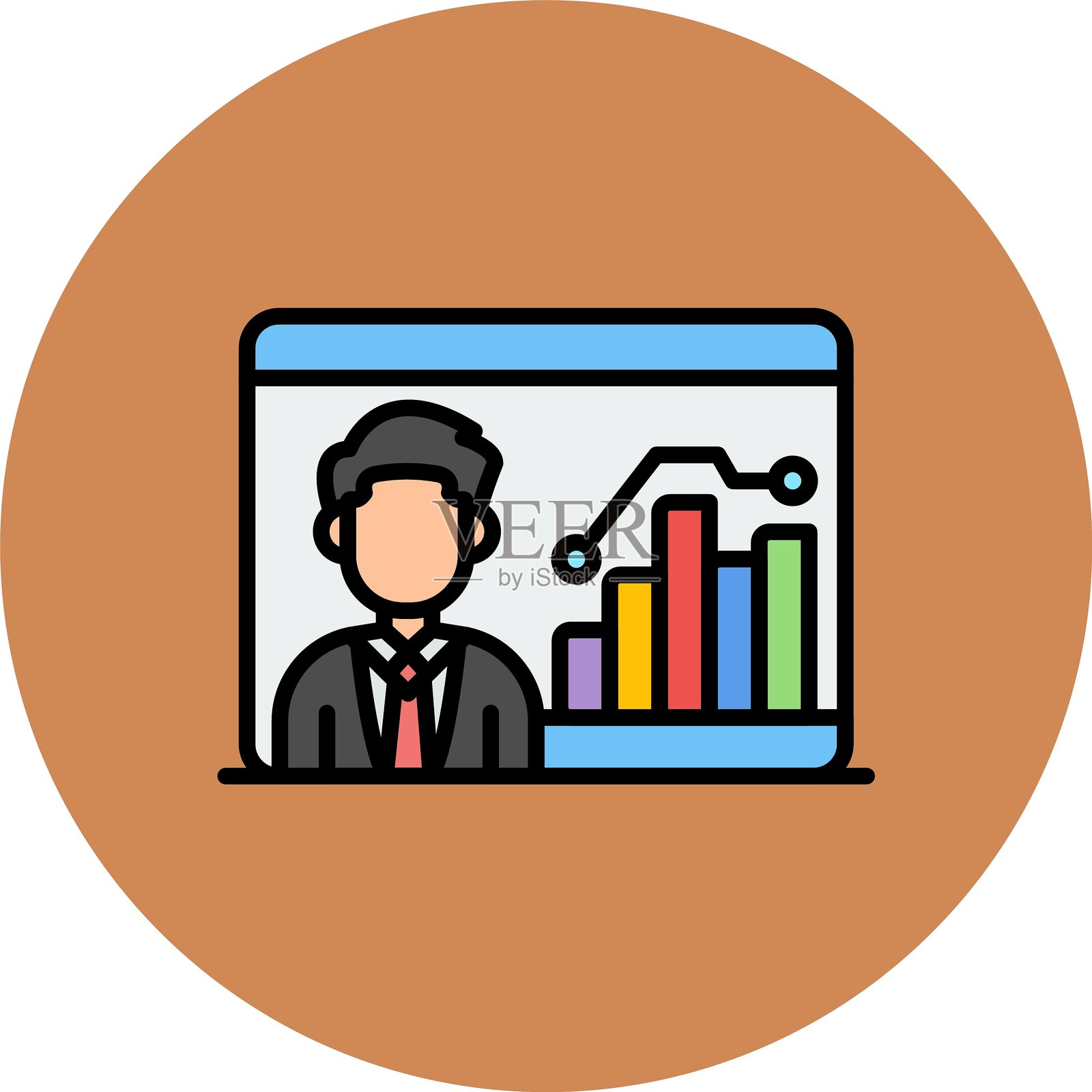 在线演示新图标设计创意插画图片素材