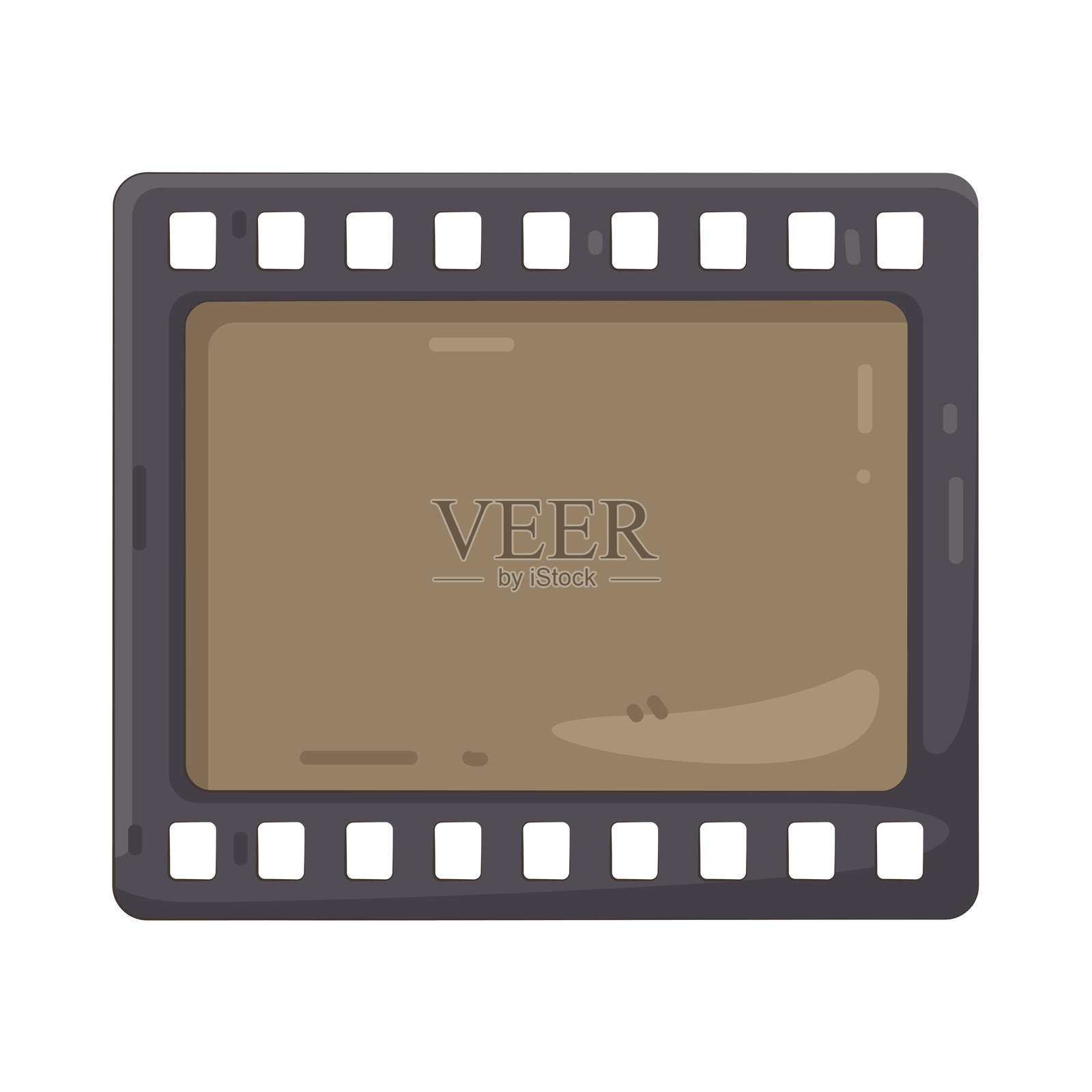 复古胶片条框插画图片素材