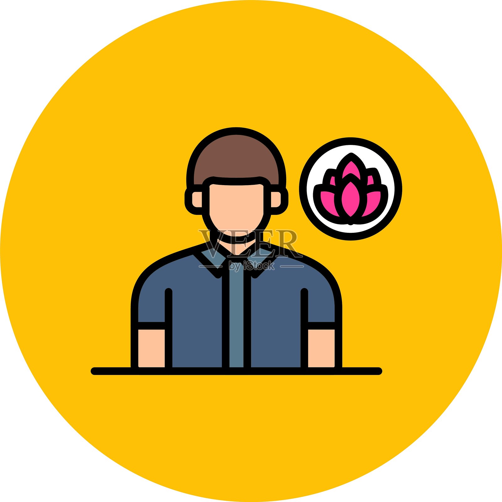 正念新图标创意设计插画图片素材