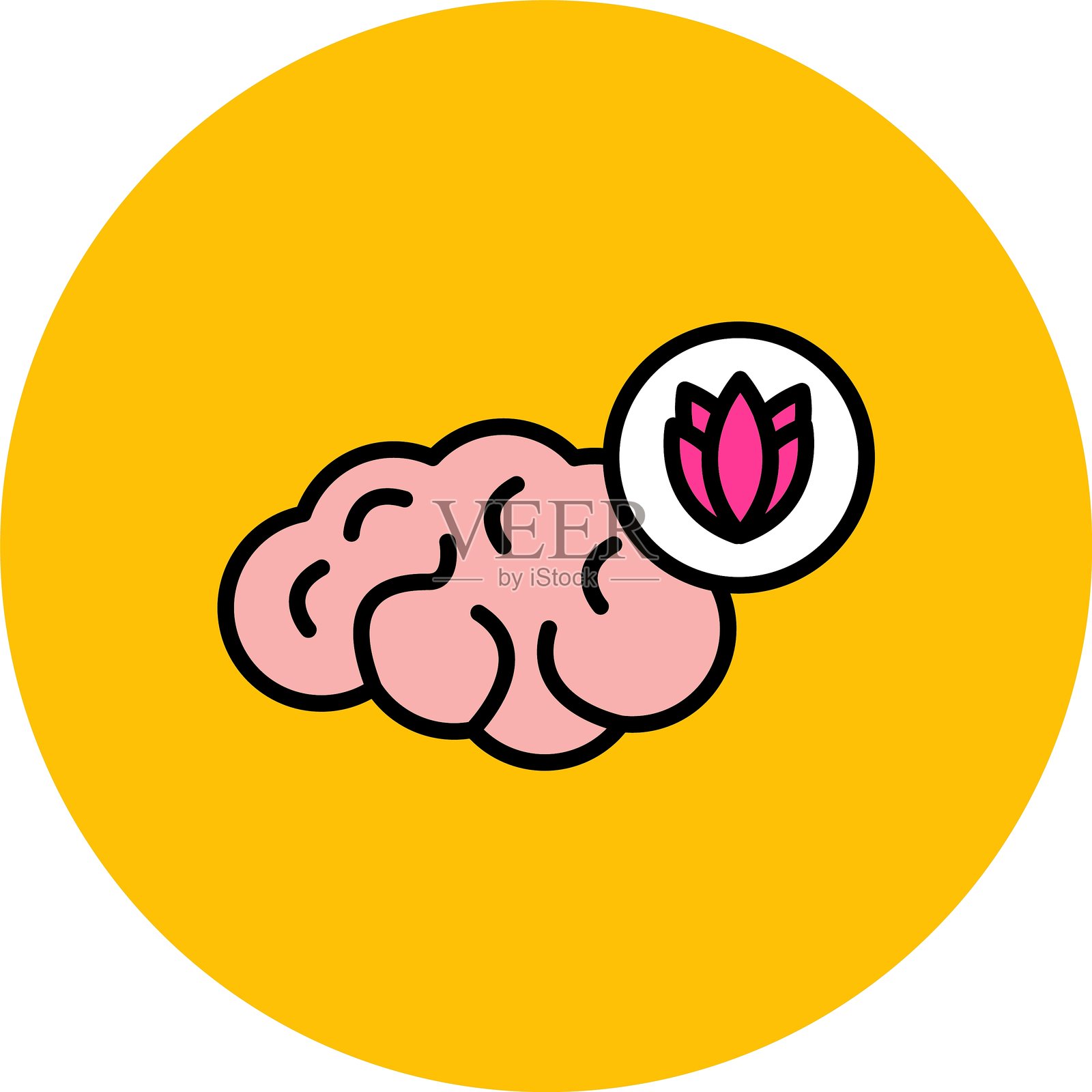 头脑风暴新图标设计创意插画图片素材