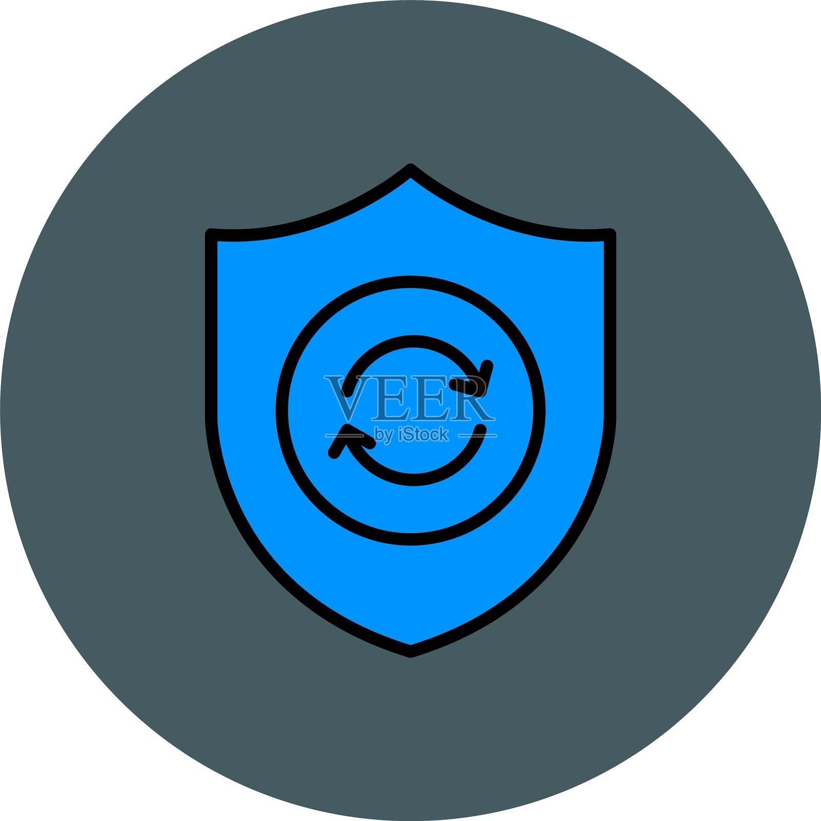 刷新数据新图标设计创意插画图片素材