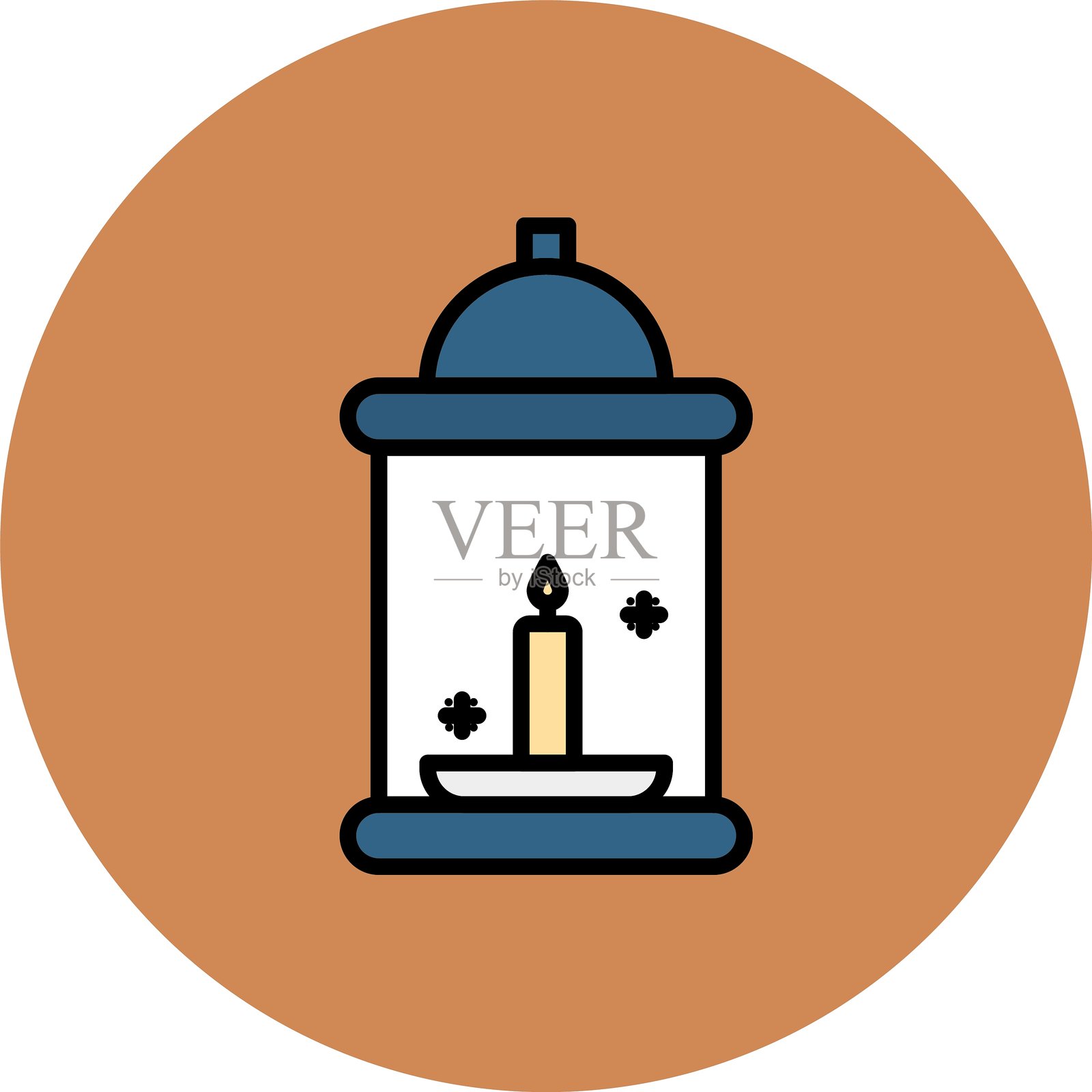 灯笼新图标创意设计插画图片素材