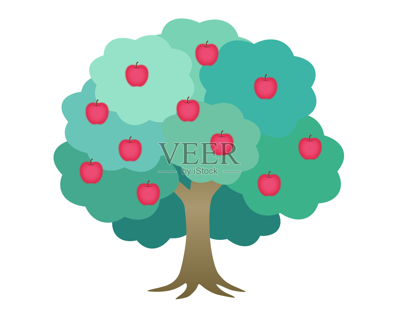 知识之树插画图片素材