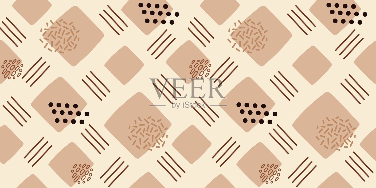 抽象图形、有机形态、斑点、线条的无缝图案。时尚抽象背景。矢量图 illustratio


- **Translation Analysis:** The translation is accurate and professional. The terms插画图片素材