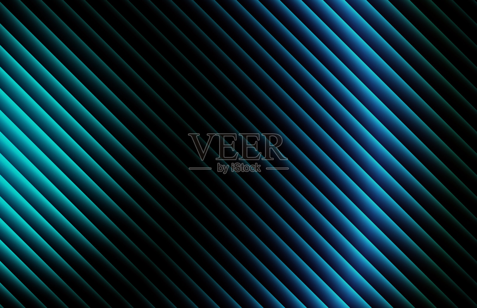 复古未来主义风格的色彩戏剧化渐变，采用蓝色调，适用于时尚视觉艺术项目插画图片素材