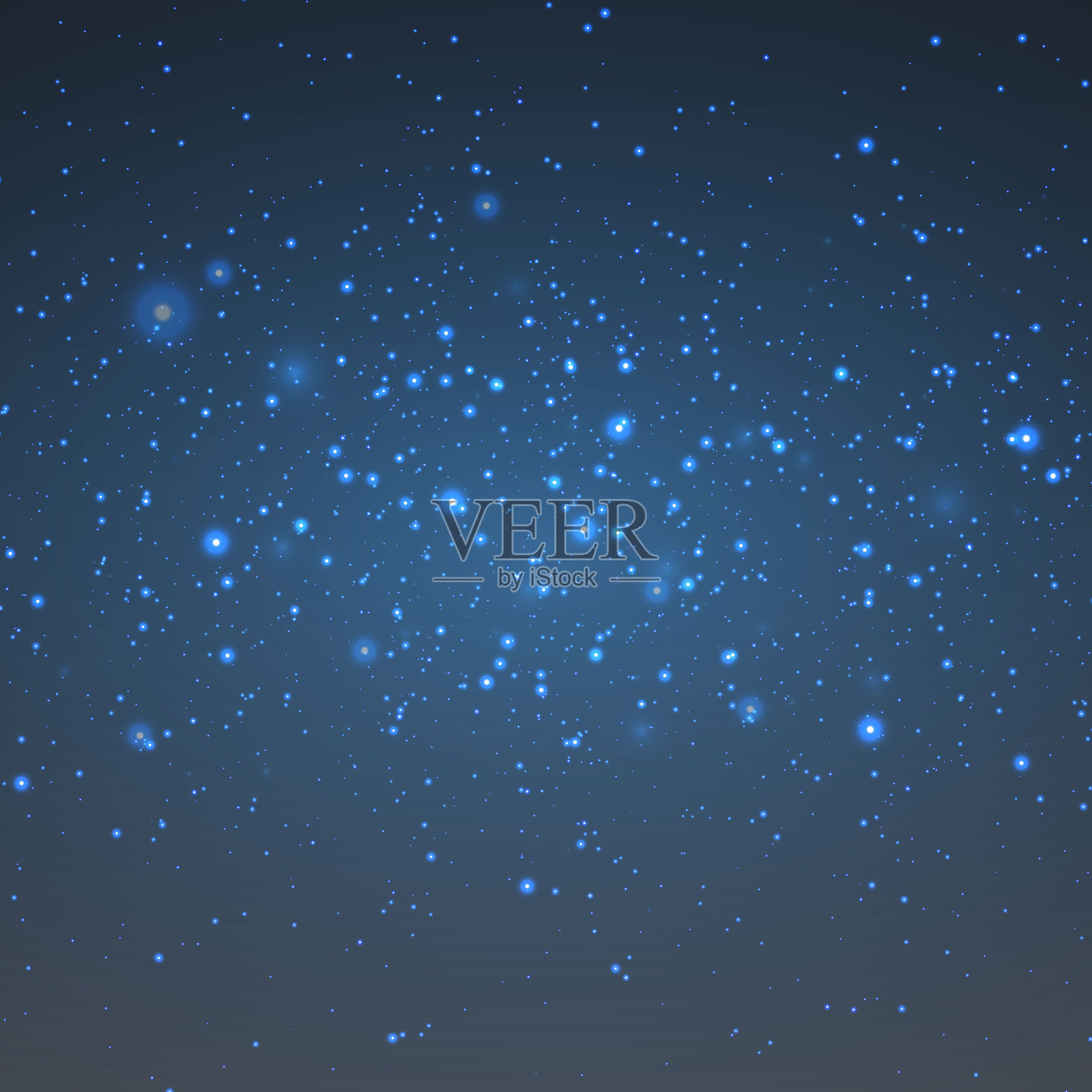 光粒子和火花，在深色背景上。插画图片素材