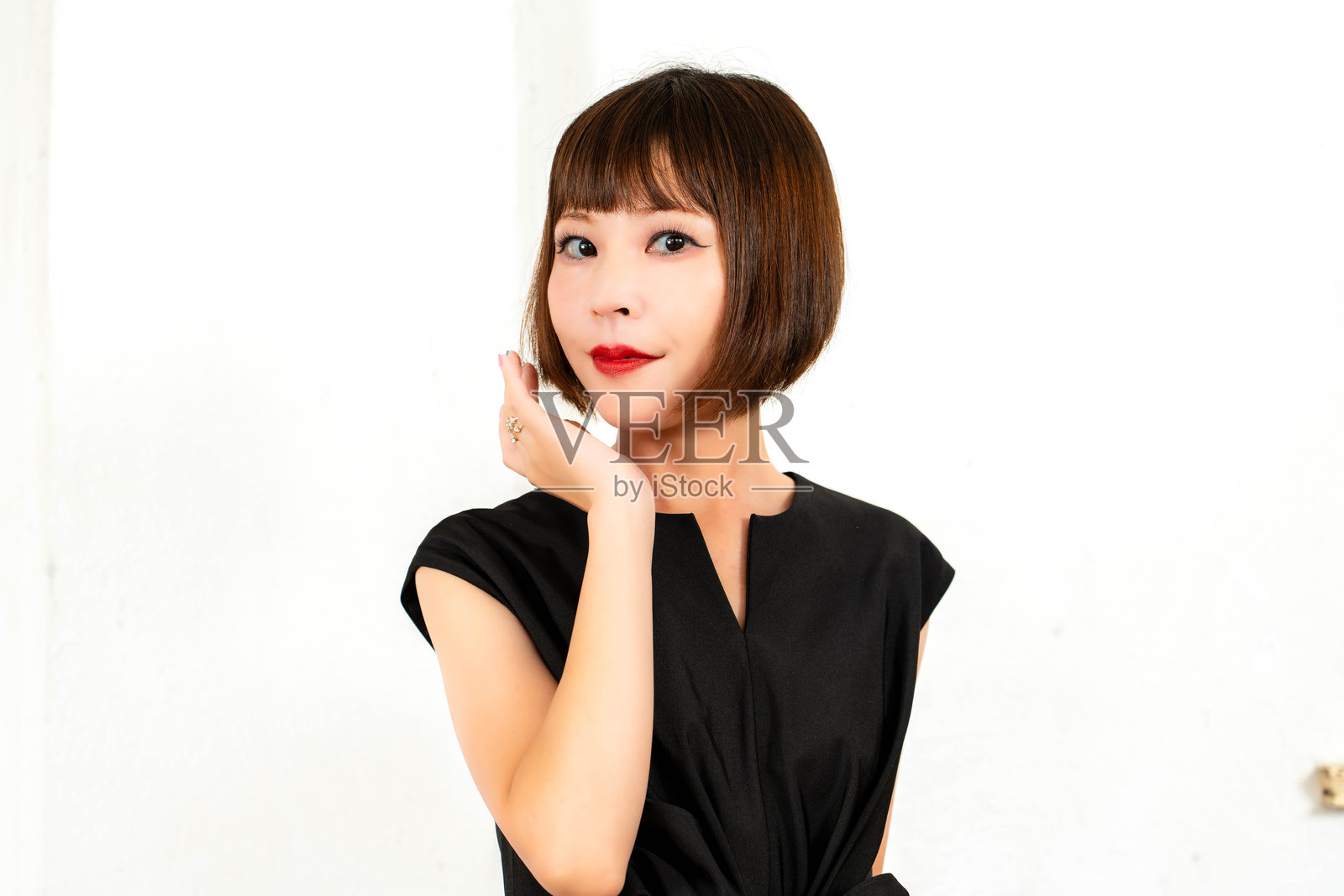 日系模特照片摄影图片