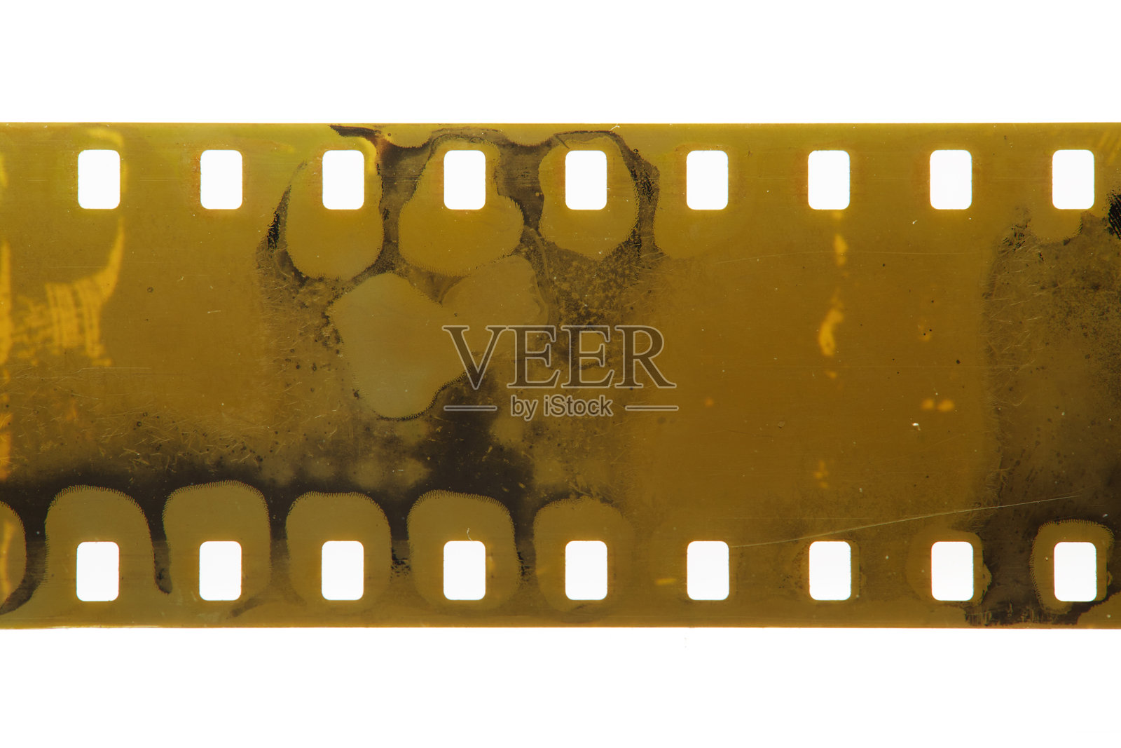 老式8毫米胶片负片盘。噪点、颗粒和划痕照片摄影图片