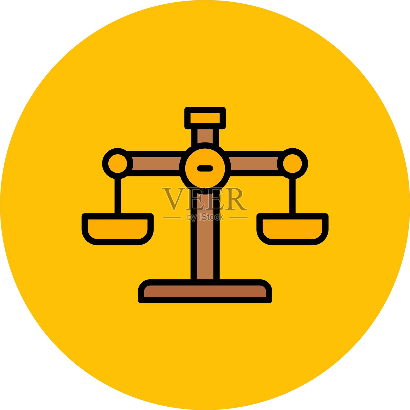 法律新图标创意设计插画图片素材