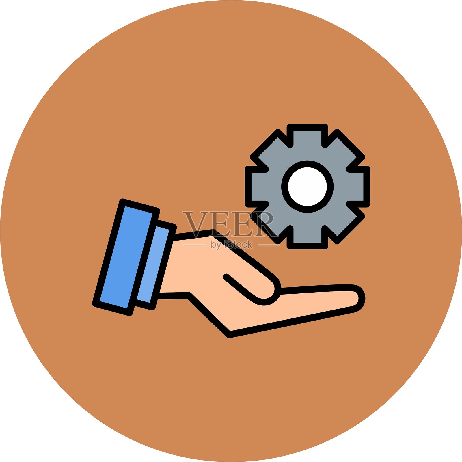 设置新图标设计创意插画图片素材