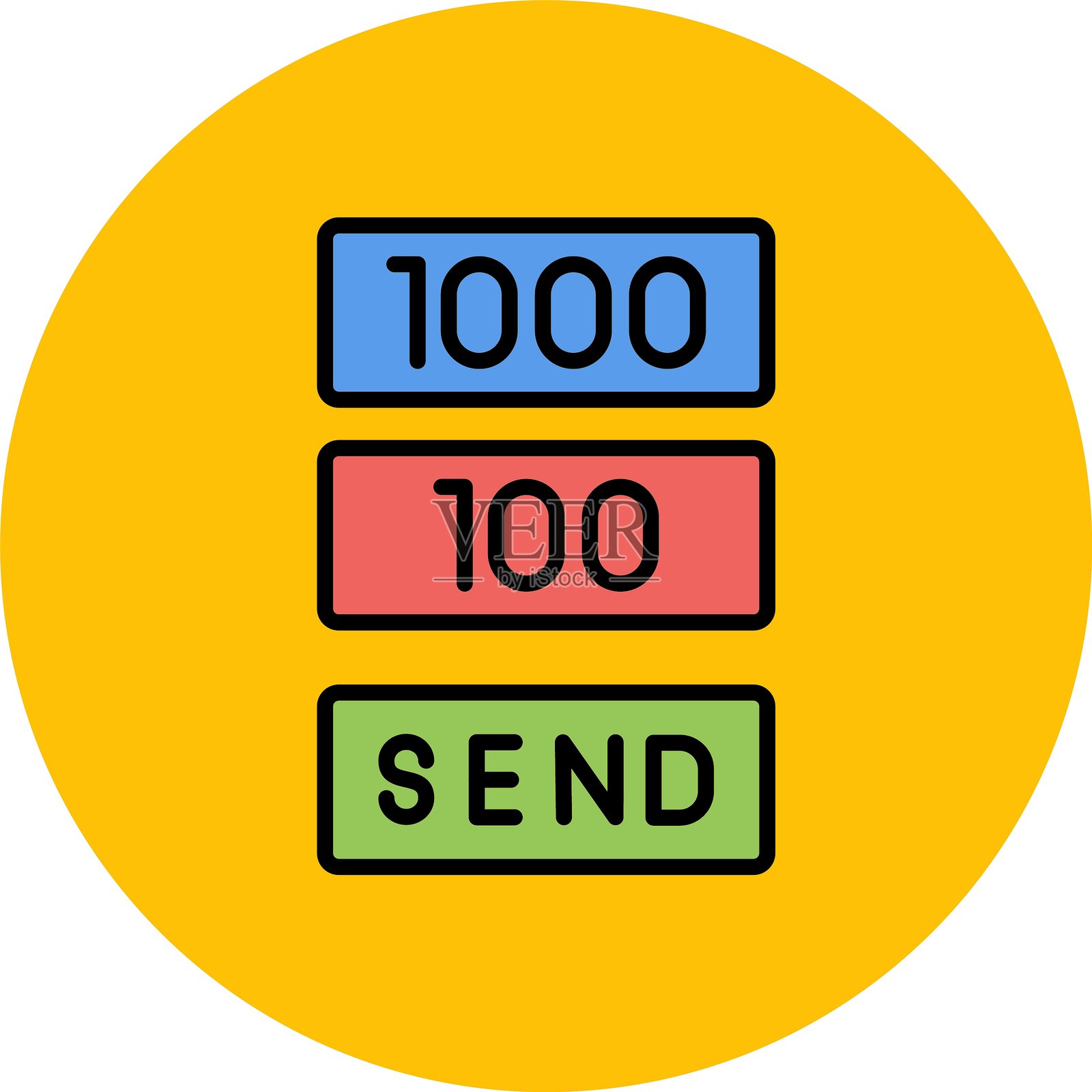 发送礼物的图标设计，创意新颖插画图片素材