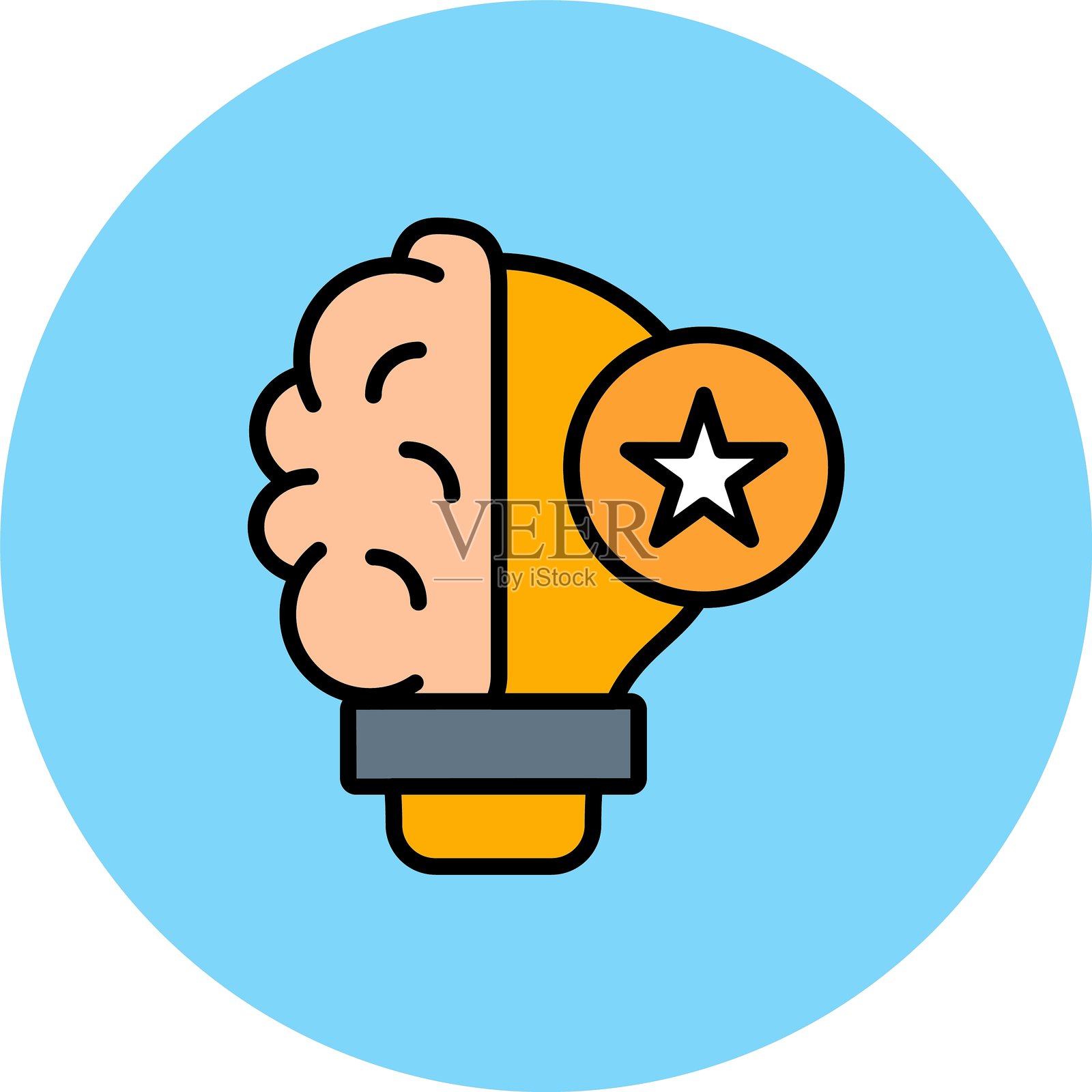 世界创意与创新新图标设计创意插画图片素材