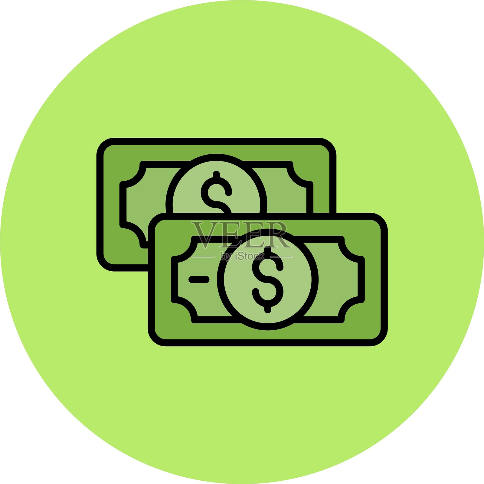 金钱新图标设计创意插画图片素材