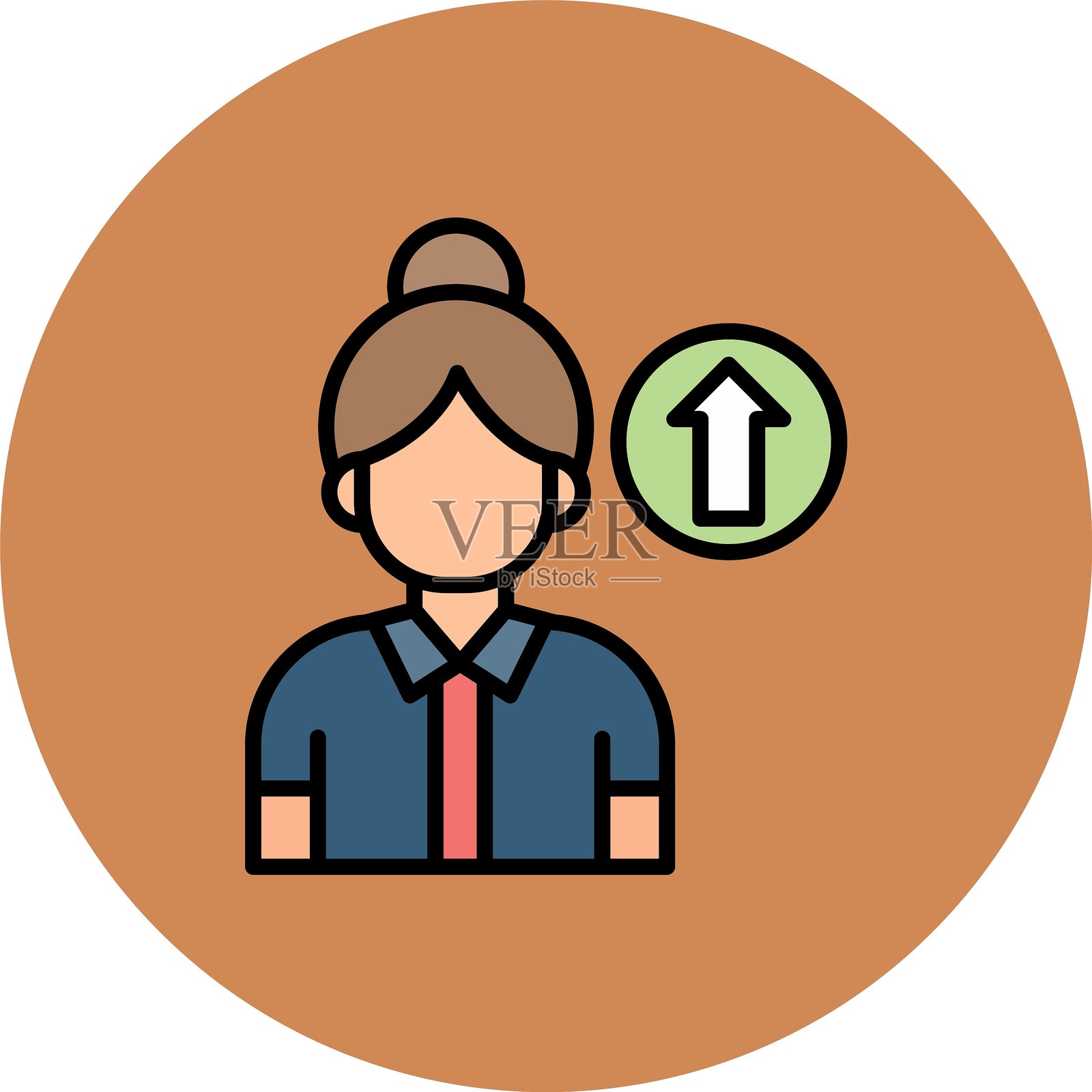 成长型思维新图标设计创意插画图片素材