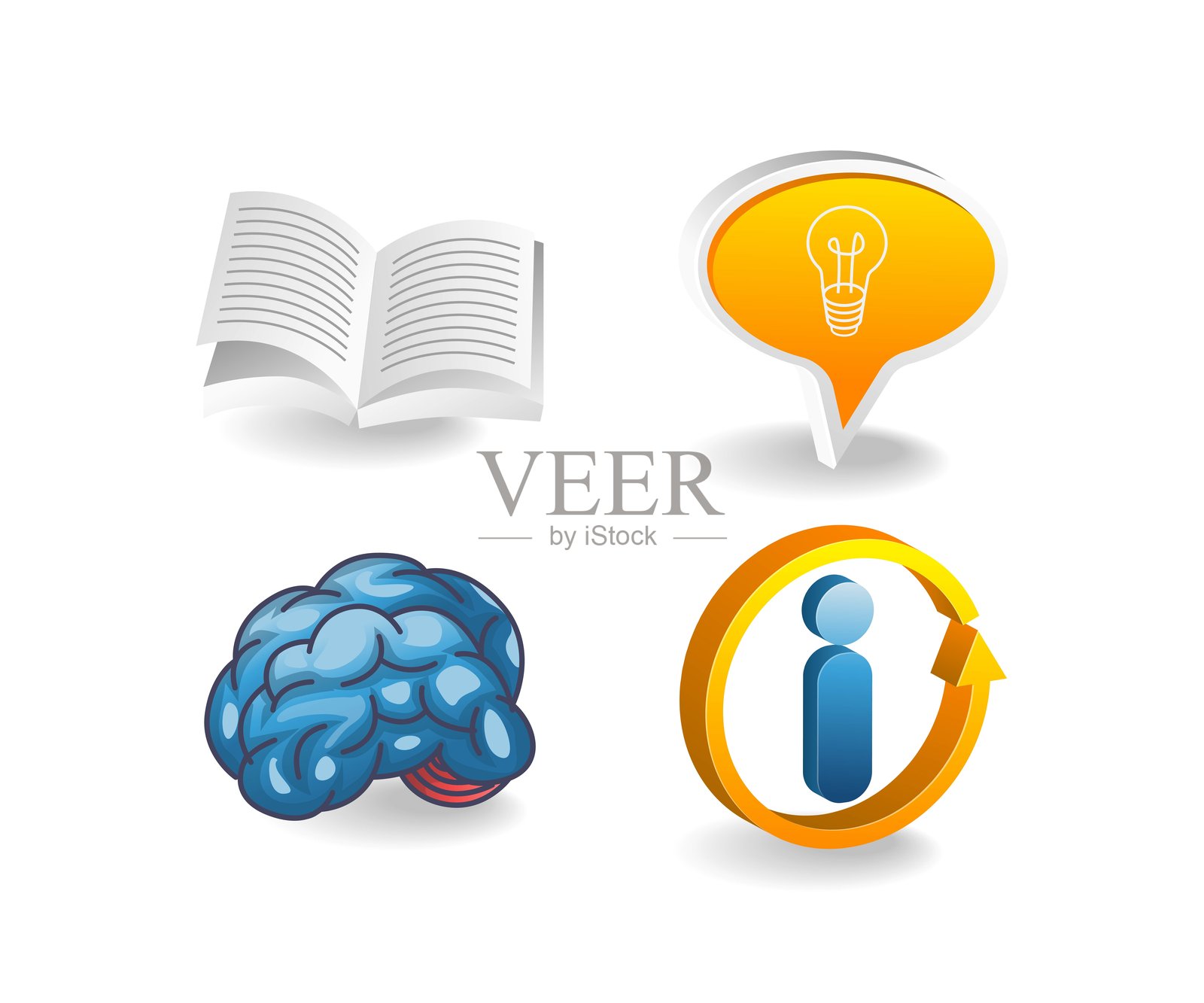 教育主题组合插画插画图片素材