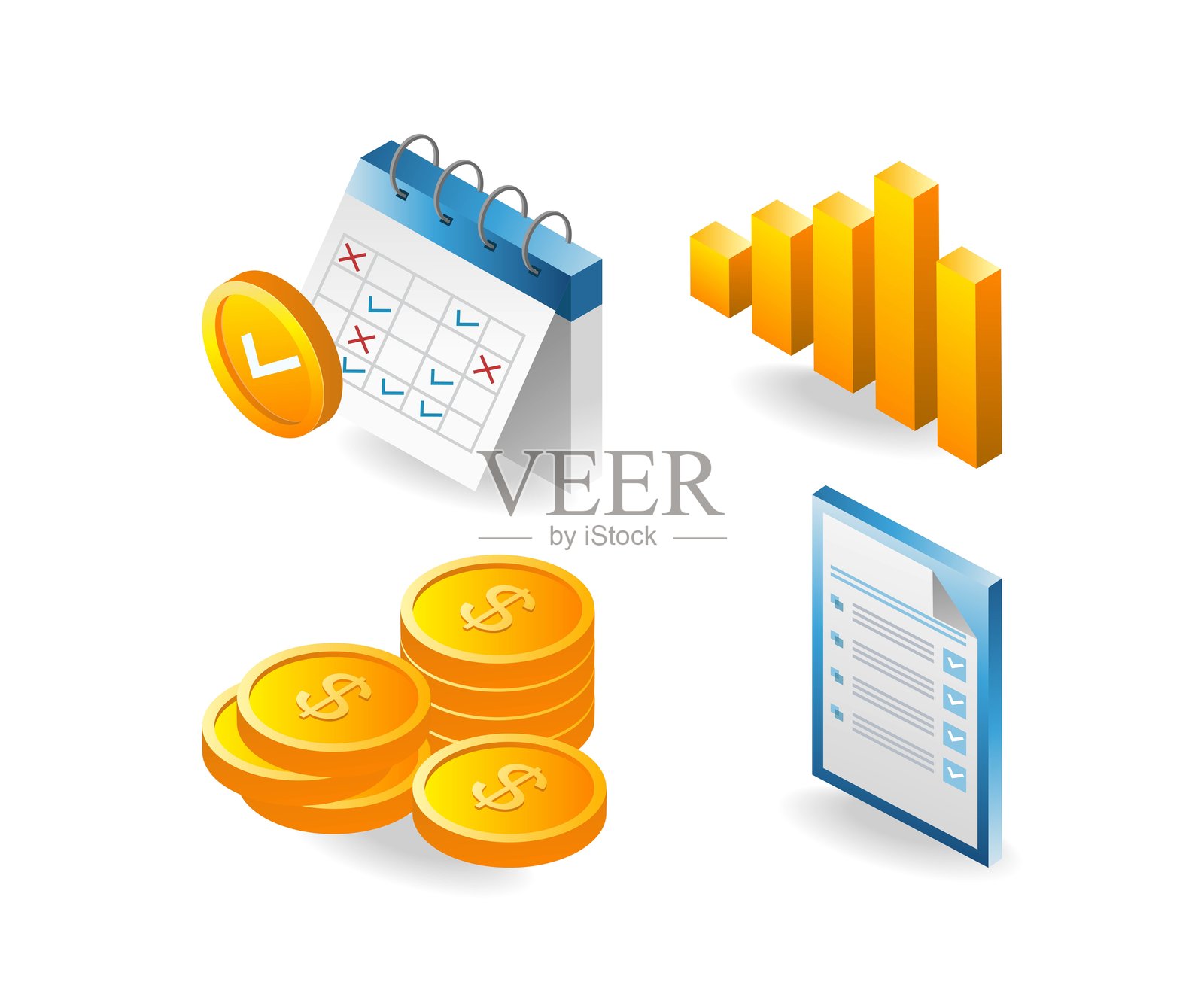 商业计划分析师主题插画素材包插画图片素材