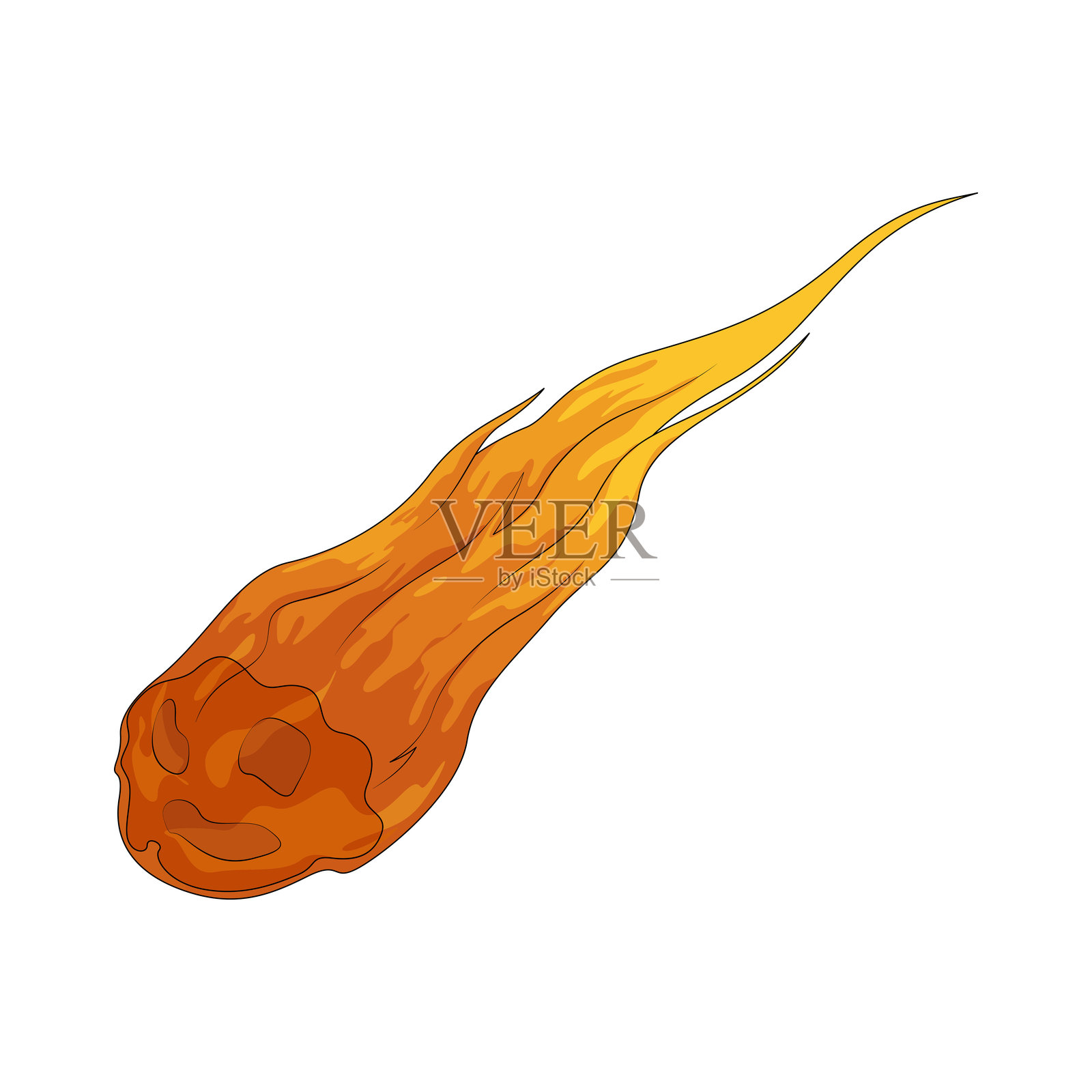 流星插画图片素材